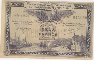 French notgeld 2 Francs, 1920 obverse