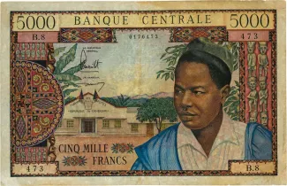 Cameroon 5.000 Francs, 1961 obverse