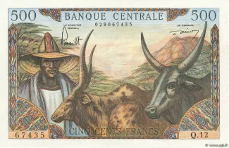 Cameroon 500 Francs, 1962 obverse
