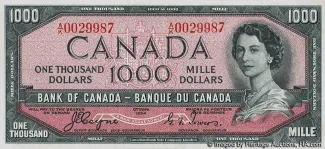 Canada 1.000 Dollars, 1954 image