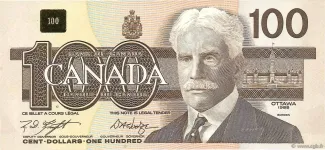 Canada 100 Dollars, 1988 image
