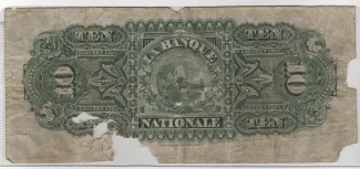 Canada 10 Dollars, 1897 reverse