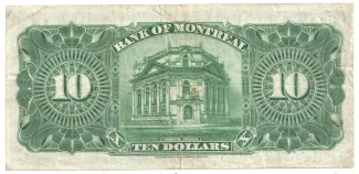 Canada 10 Dollars, 1923 reverse