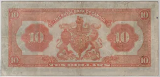 Canada 10 Dollars, 1935 reverse