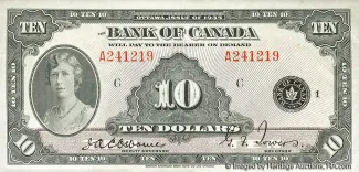Canada 10 Dollars, 1935 image