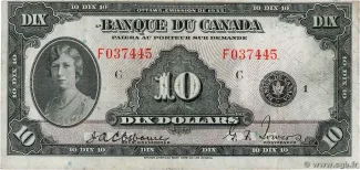 Canada 10 Dollars, 1935 image