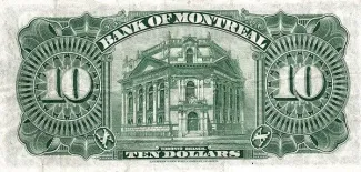 Canada 10 Dollars, 1935 reverse