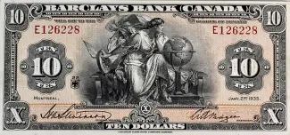 Canada 10 Dollars, 1935 image