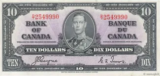 Canada 10 Dollars, 1937 image