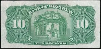 Canada 10 Dollars, 1938 reverse