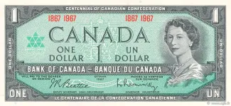 Canada 1 Dollars, 1967 P-84 obverse