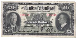 Canada 20 Dollars, 1935 obverse