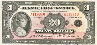 Canada 20 Dollars, 1935 image