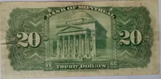 Canada 20 Dollars, 1938 reverse