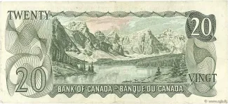 Canada 20 Dollars, 1969 reverse
