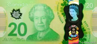Canada 20 Dollars, 2015 P-111 obverse