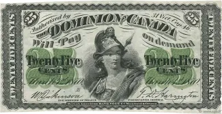 Canada 25 Cents, 1870 image