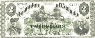 Canada 2 Dollars, 1870 image