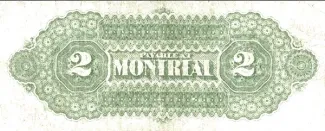 Canada 2 Dollars, 1870 reverse