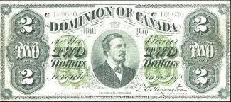 Canada 2 Dollars, 1878 image