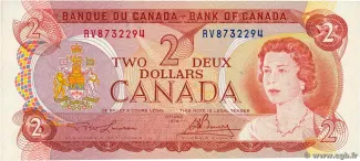 Canada 2 Dollars, 1974 image