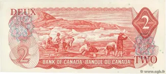 Canada 2 Dollars, 1974 reverse
