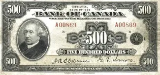 Canada 500 Dollars, 1935 image