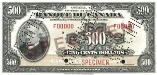 Canada 500 Dollars, 1935 image
