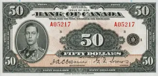 Canada 50 Dollars, 1935 image