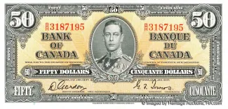 Canada 50 Dollars, 1937 image