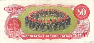 Canada 50 Dollars, 1975 reverse