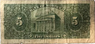 Canada 5 Dollars, 1914 reverse