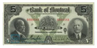 Canada 5 Dollars, 1923 obverse