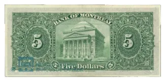 Canada 5 Dollars, 1923 reverse