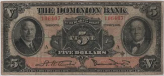 Canada 5 Dollars, 1931 obverse