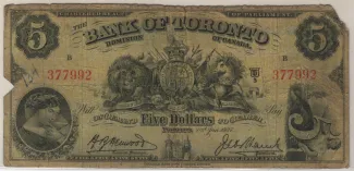 Canada 5 Dollars, 1935-1937 obverse