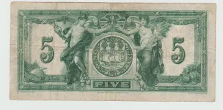 Canada 5 Dollars, 1935 reverse