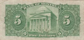 Canada 5 Dollars, 1935 reverse
