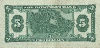 Canada 5 Dollars, 1935 reverse