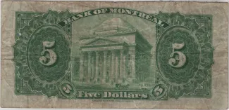 Canada 5 Dollars, 1942 reverse