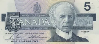 Canada 5 Dollars, 1986 image