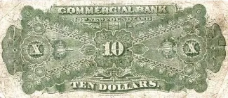 Canadian provinces 10 Dollars, 1888 reverse