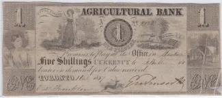 Canadian provinces 1 Dollar, 1835-1837 obverse