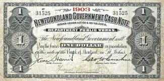 Canadian provinces 1 Dollars, 1903-1908 obverse
