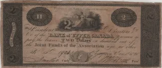 Canadian provinces 2 Dollars, 1820 obverse