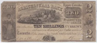 Canadian provinces 2 Dollars, 1835 obverse