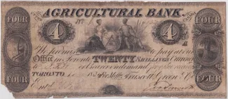 Canadian provinces 4 Dollars, 1834 obverse