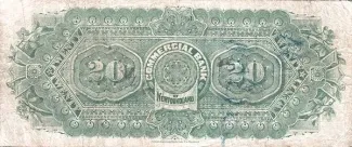 Canadian provinces 4 Dollars, 1888 reverse