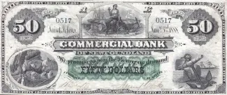 Canadian provinces 50 Dollars, 1888 obverse