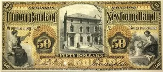 Canadian provinces 50 Dollars, 1889 obverse
